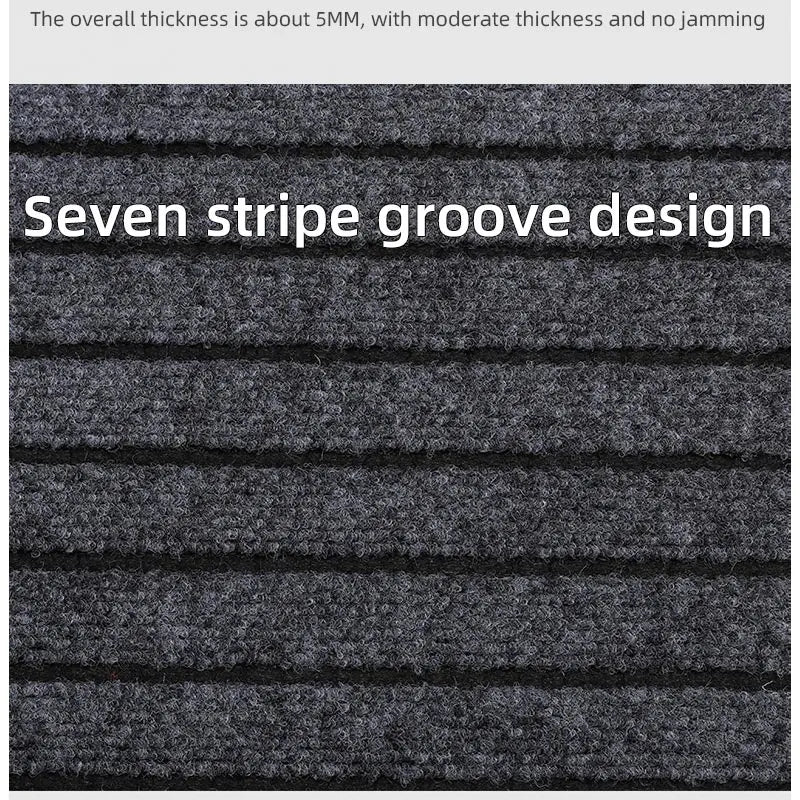 Large Striped Rubber Anti-Slip Corridor & Outdoor Carpet | Washable Area Rug