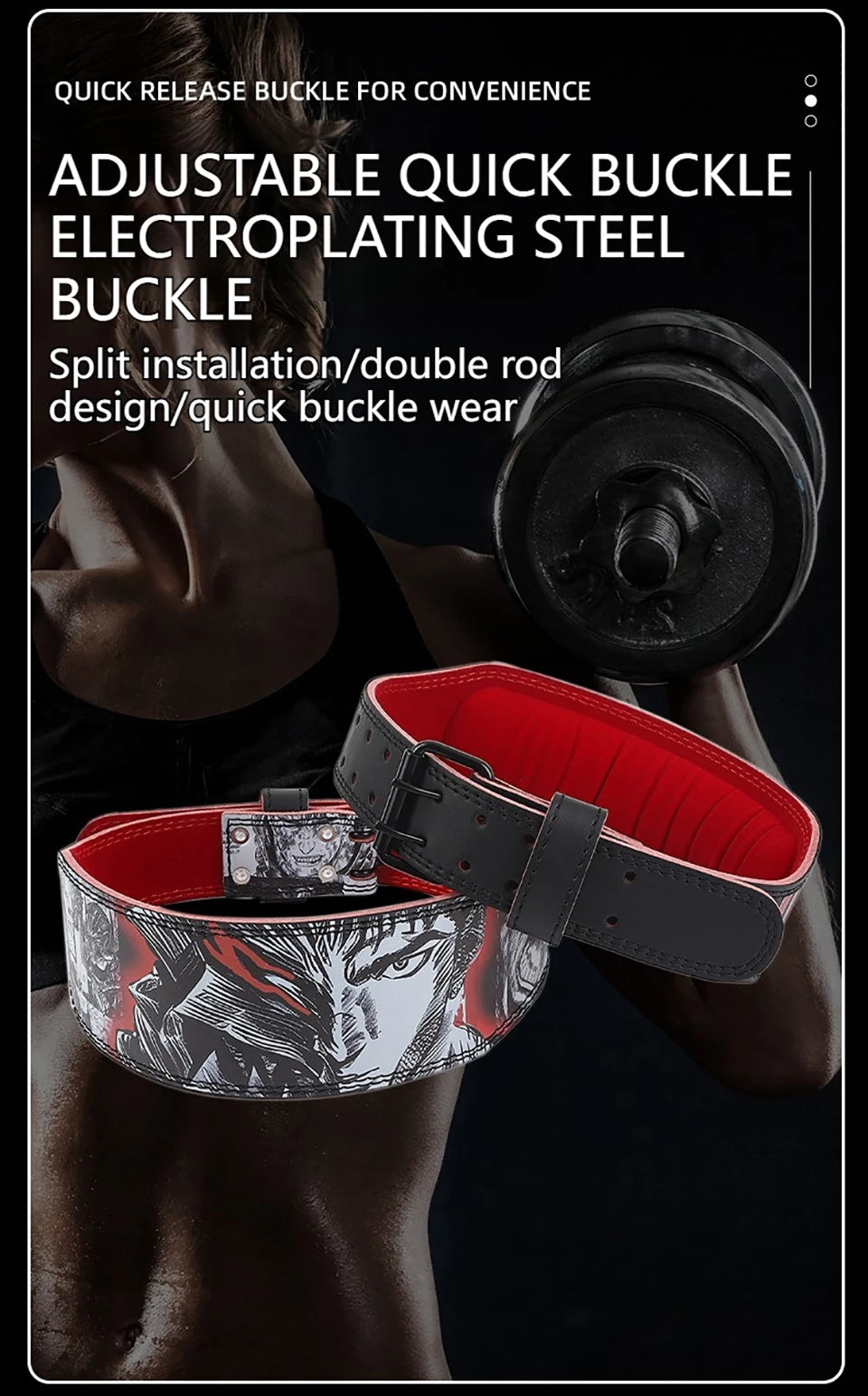 LOOGDEEL Lower Back Support Belt for Fitness, Weightlifting & Gym | Breathable Lumbar Waistband for Men & Women