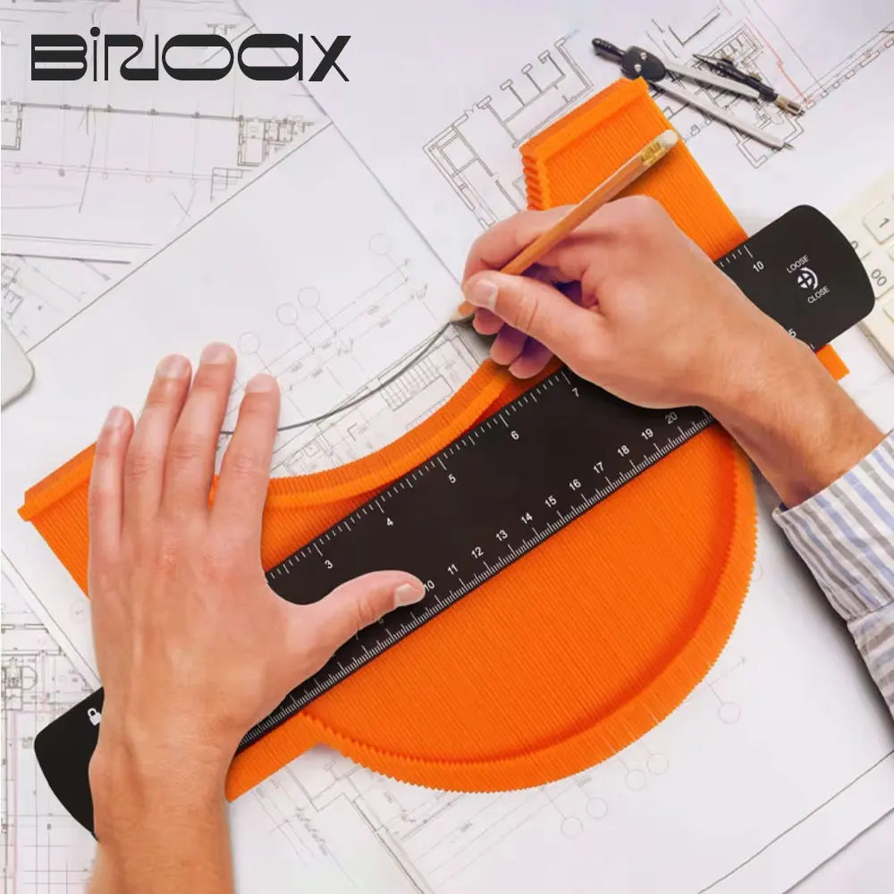 Wider Contour Gauge Duplicator with Lock | 6/10 Inch Profile Shape Copy Tool