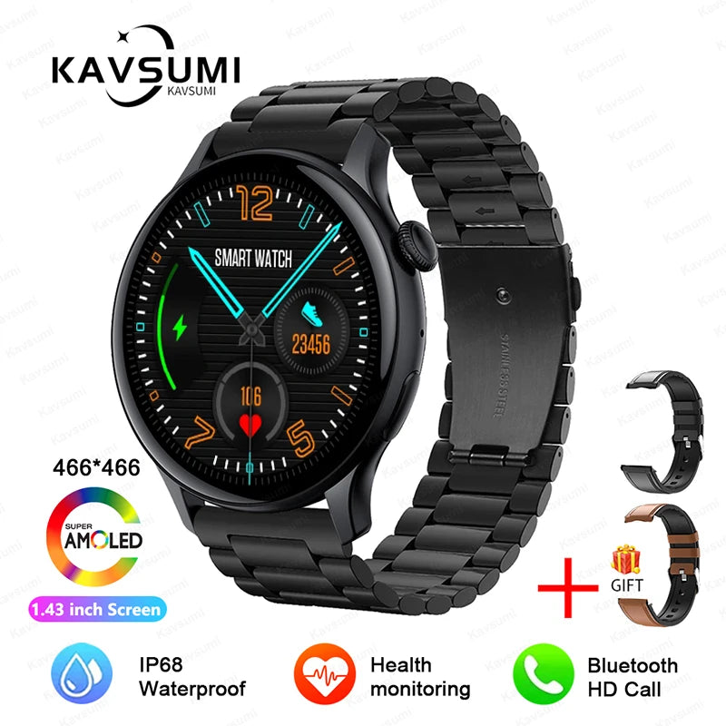 Women's Elegant AMOLED Smartwatch with GPS & Bluetooth Calling