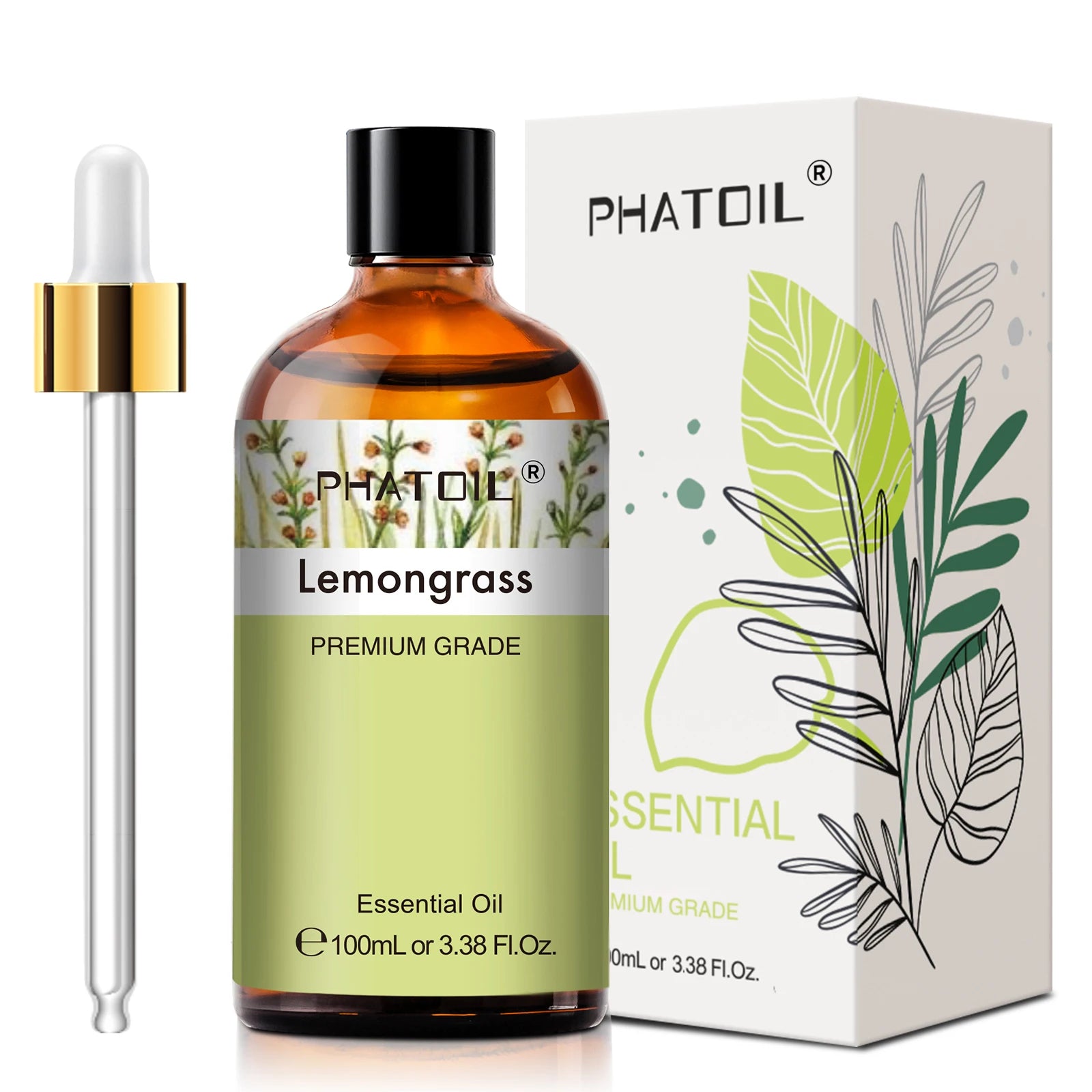 PHATOIL Premium Essential Oil Blend - Sandalwood, Lavender, Eucalyptus, Peppermint