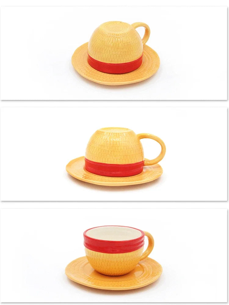 Anime Hat Ceramic Mug & Plate Gift Set - Fandom Present