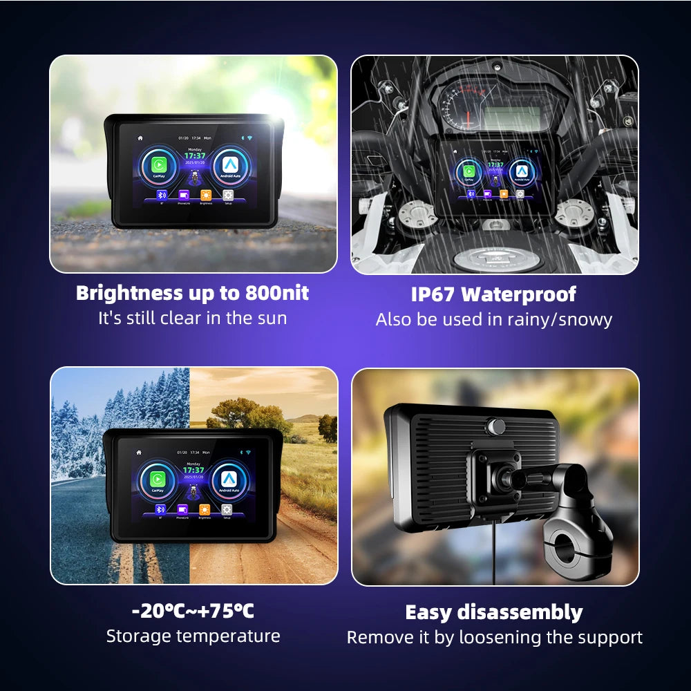 EKIY Wireless CarPlay Android Auto Navigation for BMW GS & XR