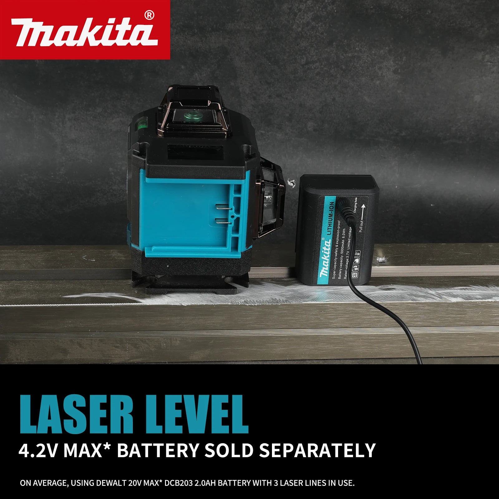 2026 Makita X4 16-Line 4D Outdoor Laser Level - Precision Grading & Layout