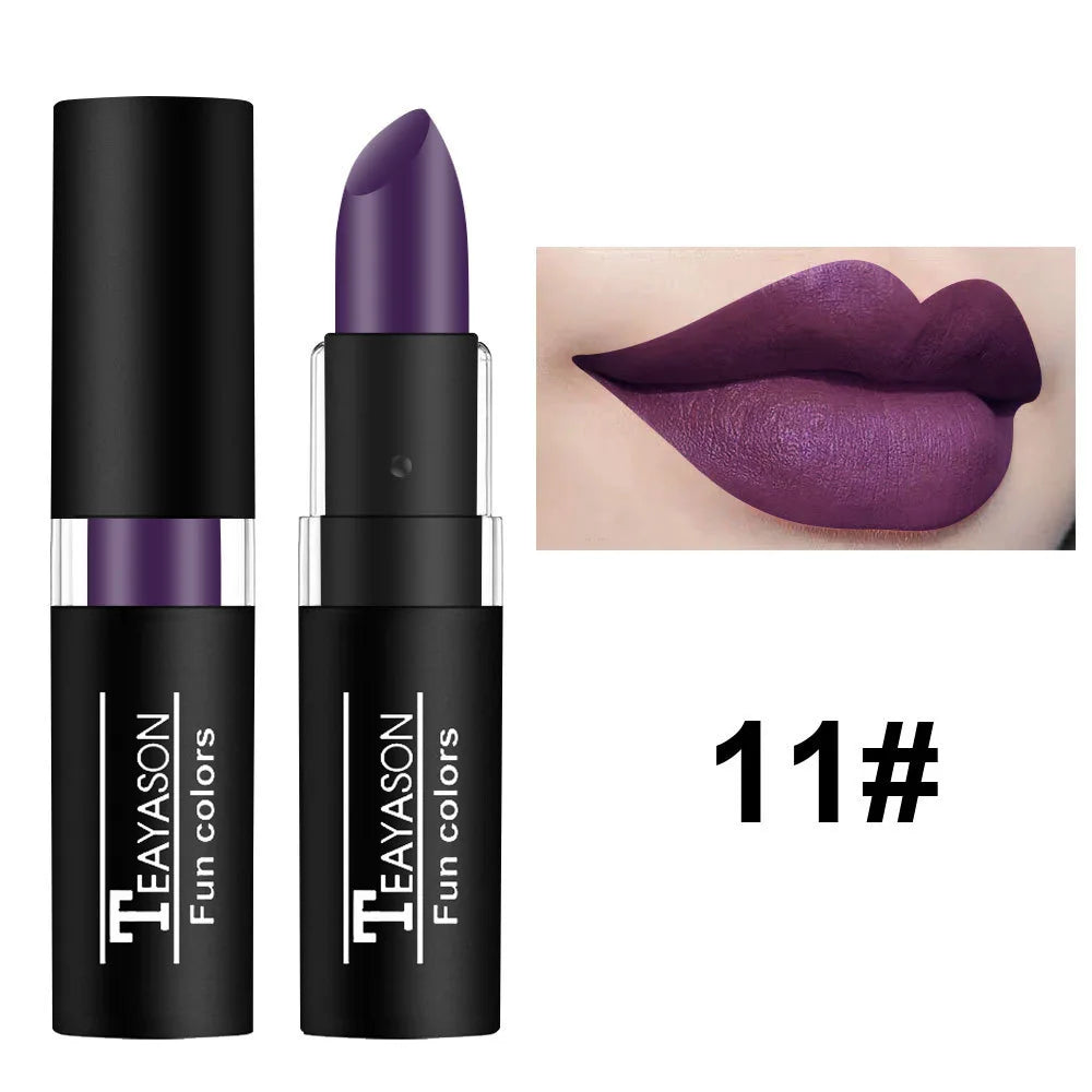 12 Colors Waterproof Matte Lipstick Set - Long Lasting Lip Gloss