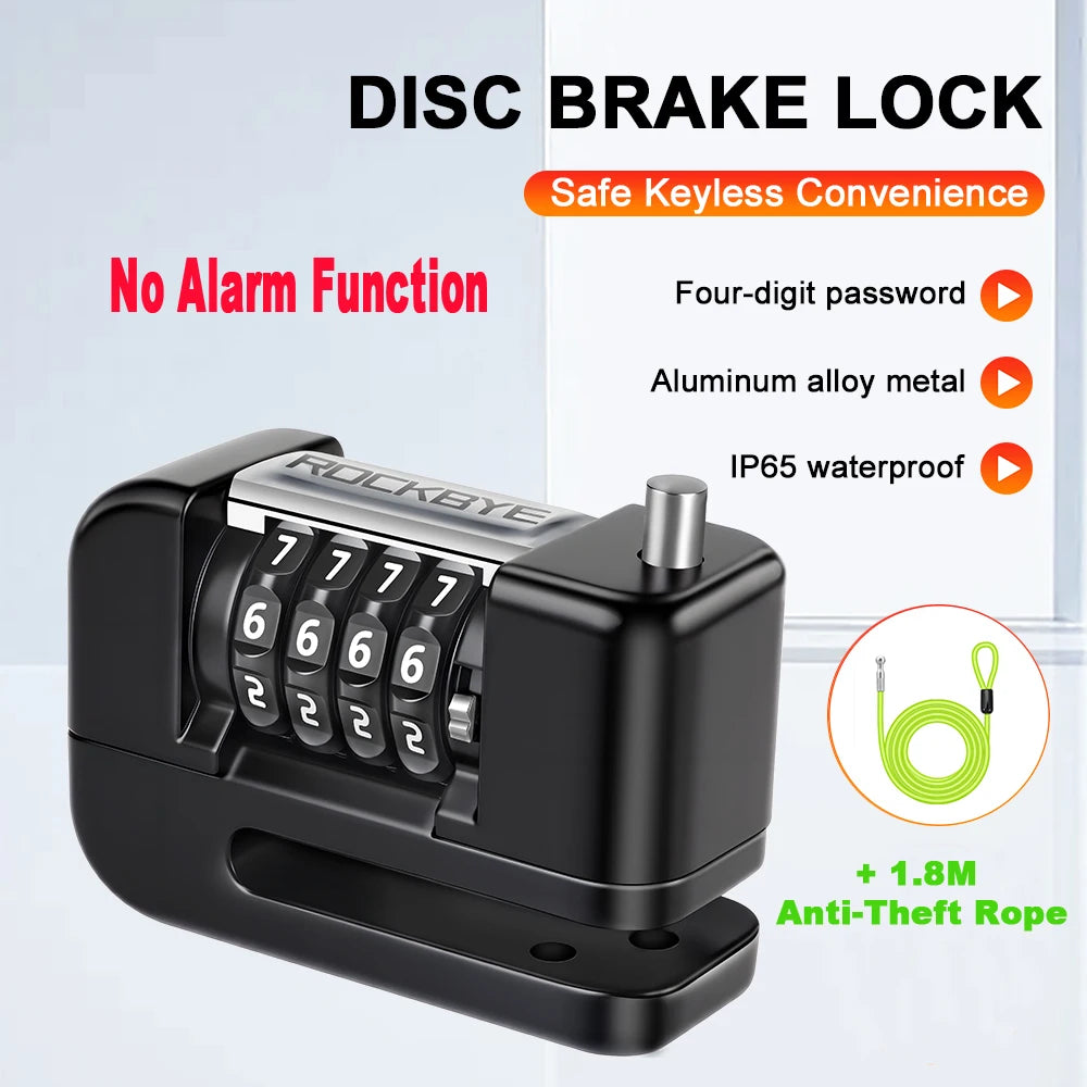 Extractme 110dB Motorcycle Alarm Disc Lock - Ultimate Waterproof Anti-Theft Security