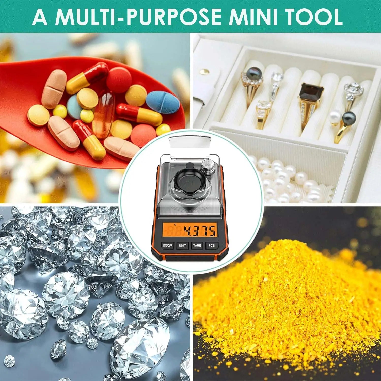 Brifit 0.001g/50g Digital Milligram Scale | High Precision Weight & Calibration