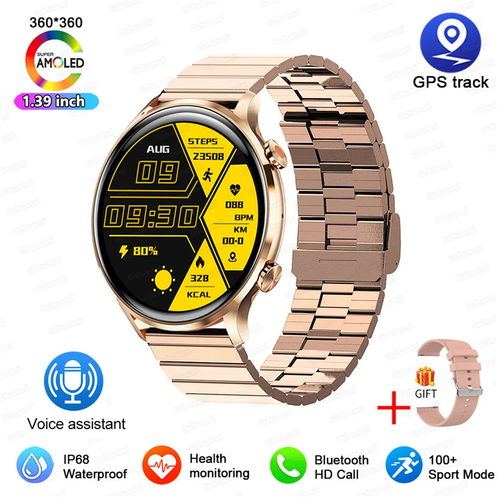 Vabena 2026 Smartwatch for Women & Men | AMOLED, GPS, IP68