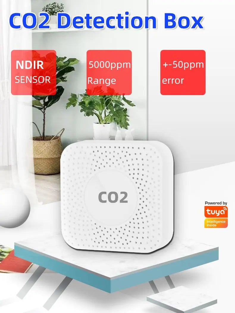 Vabena Precision NDIR CO2 Monitor | Accurate Indoor Air Quality Sensor