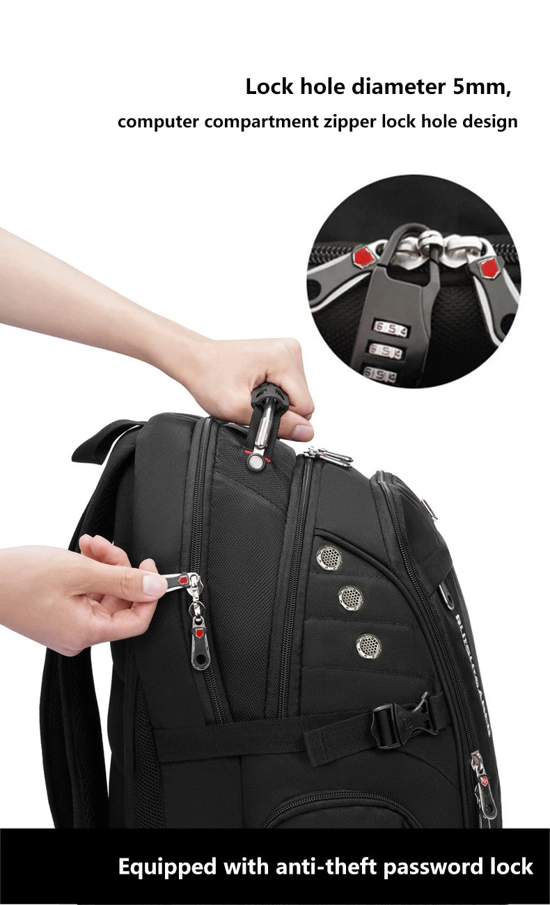Vabena 2026 Waterproof Laptop Backpack - 17/20 Inch Travel & Everyday Rucksack for Men & Women