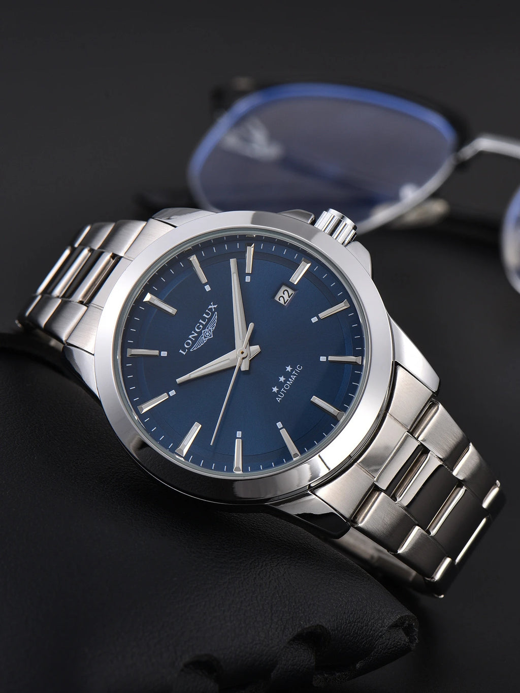 Men's Automatic Watch | Mechanical Business Date Stainless Steel Luminous Waterproof