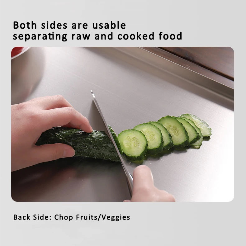 Vabena Stainless Steel Chopping, Noodle & Pastry Board | Professional Kitchen