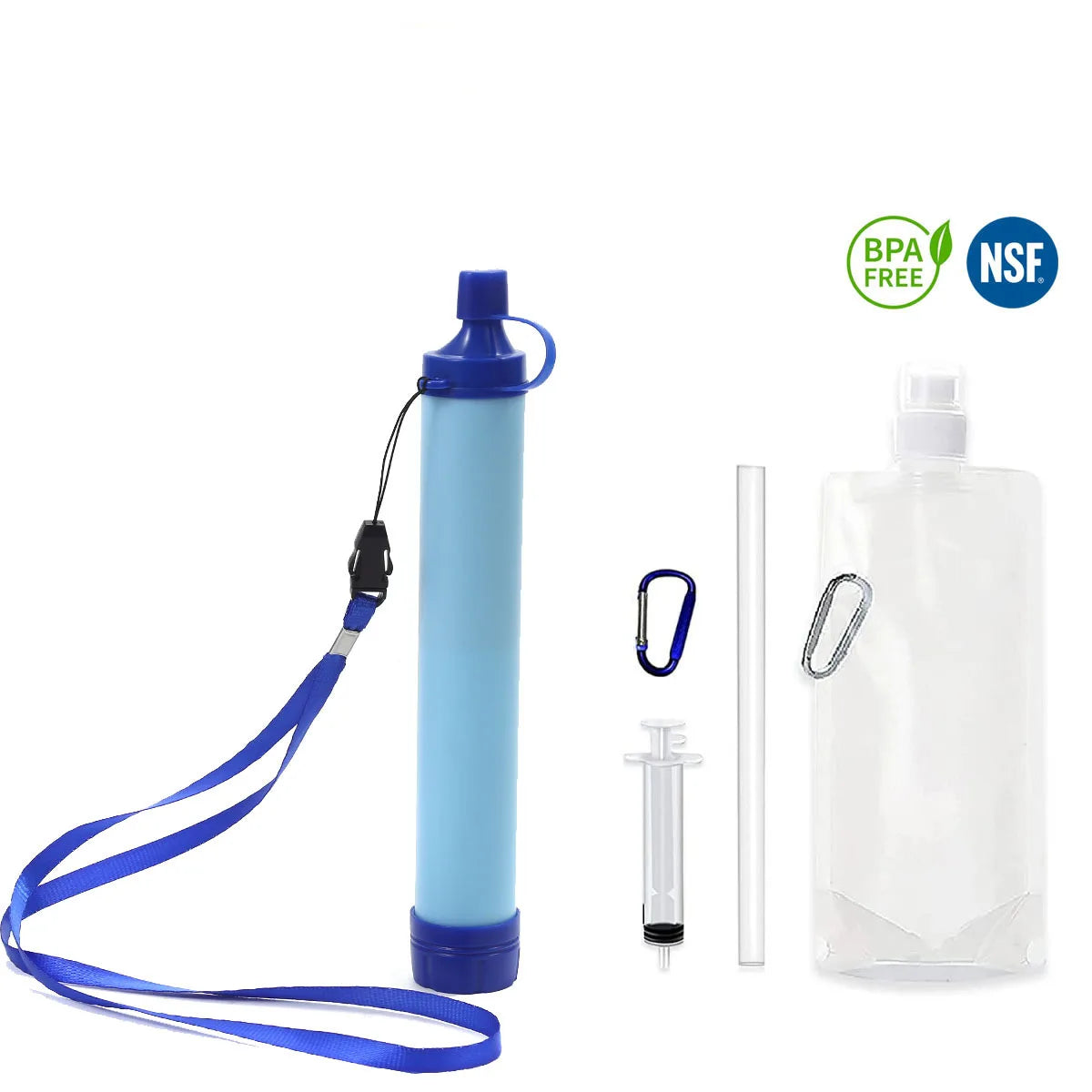Outdoor Water Purifier Survival Filter for Camping Hiking Emergencies