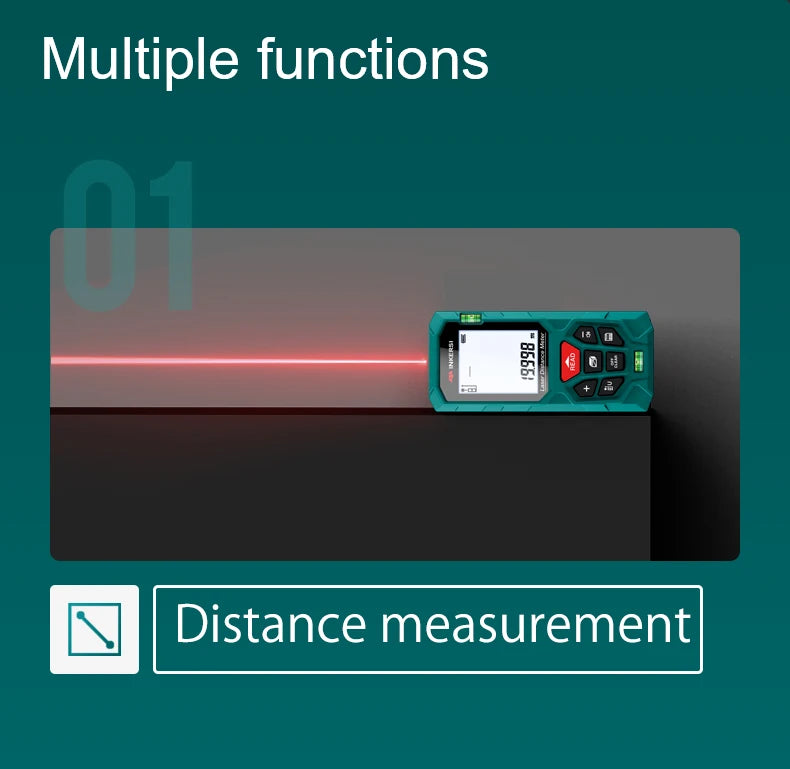 INKERSI High Precision Laser Rangefinder Digital Tape Measure