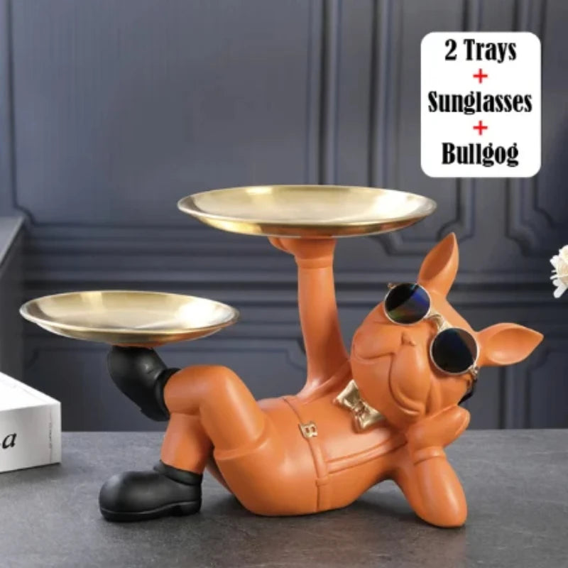 Elegant Bulldog Statue | Modern Home Decor | Statement Piece
