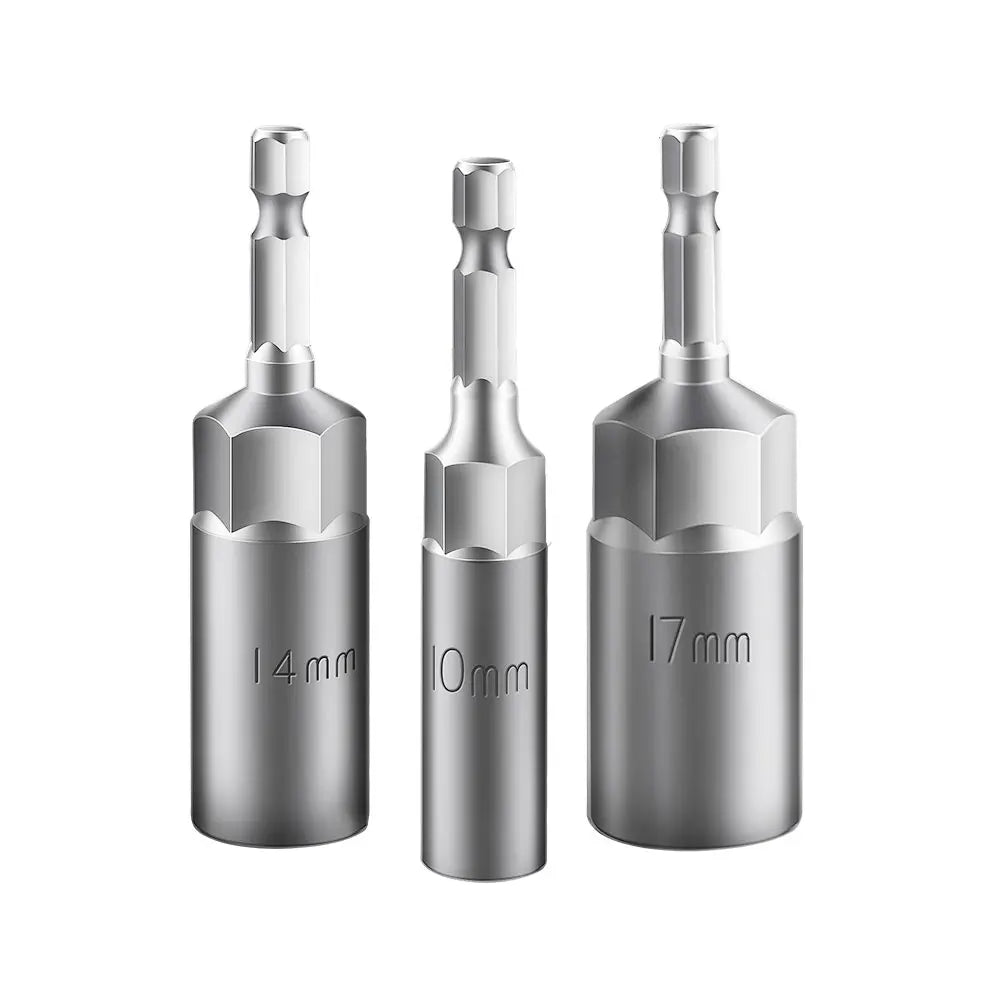 Deep Impact Socket Adapter Set 5.5-19mm | 1/4" Power Nut Driver Kit