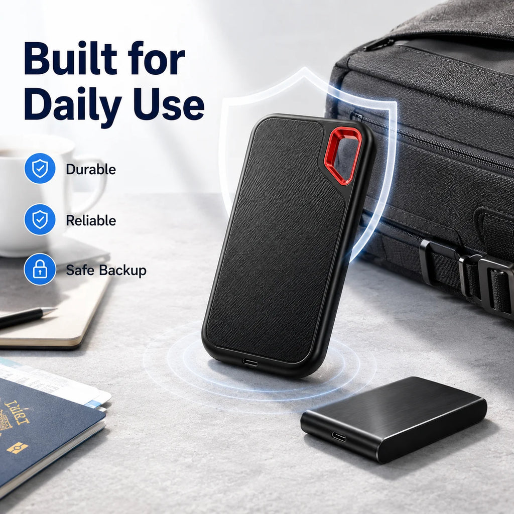 4TB Portable SSD Waterproof Shockproof High-Speed External Drive Pro