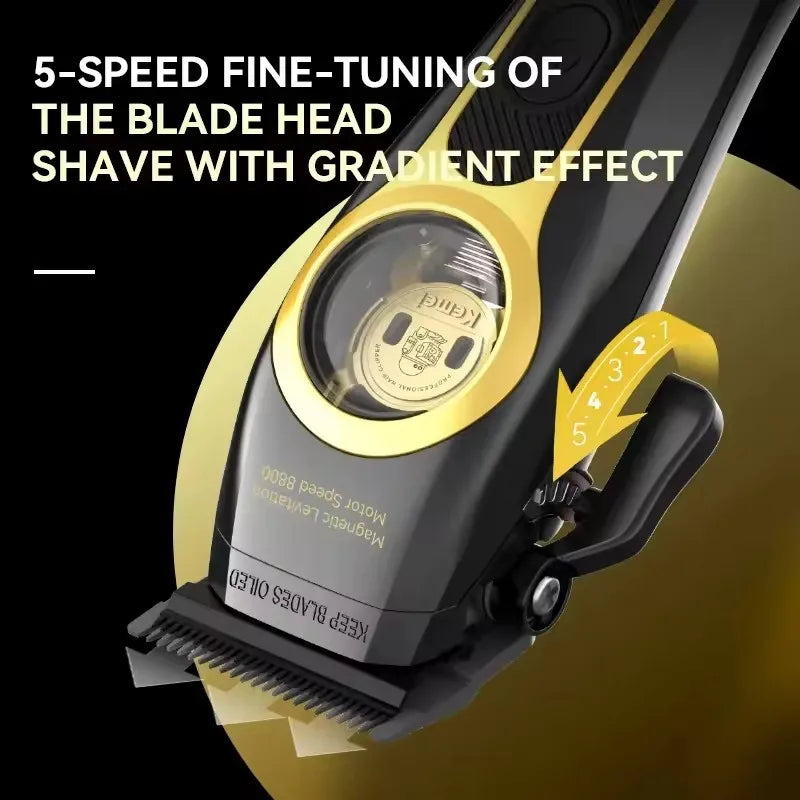 Kemei Professional Cordless Hair Clippers & Trimmer Electric