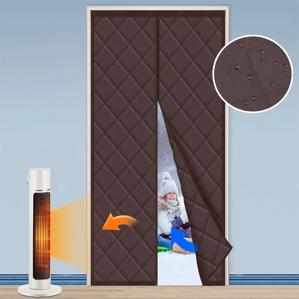 Magnetic Thermal Door Curtain - Energy Saving & Privacy Barrier