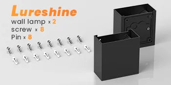 KICAAO 6W LED Wall Sconces - Modern Indoor & Outdoor IP65 Lighting