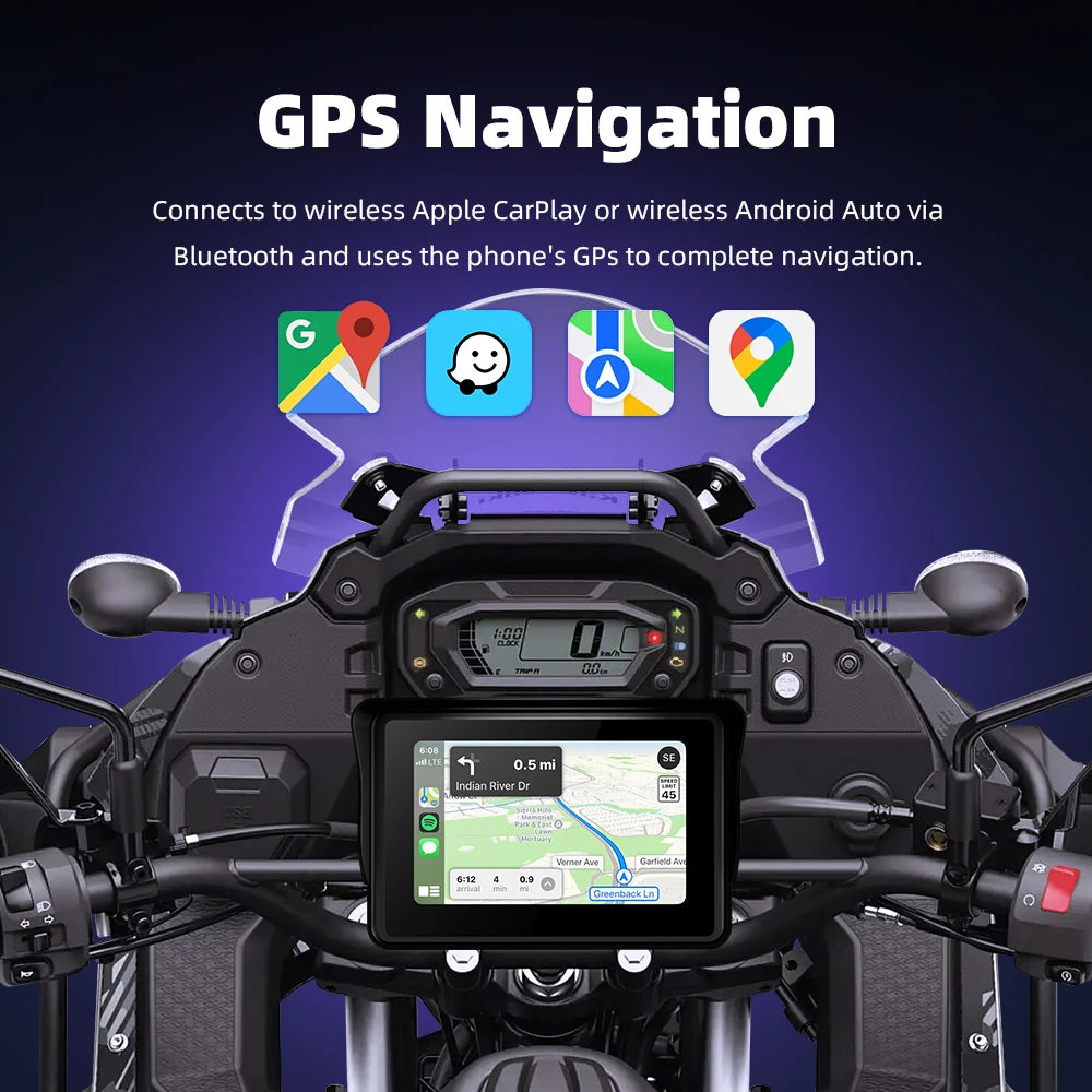 EKIY Wireless CarPlay Android Auto Navigation for BMW GS & XR
