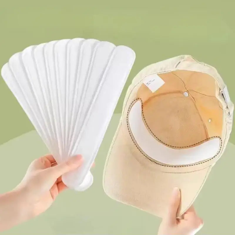 Invisible Hat Sweat Pads for Men & Women | 10/100pcs | Stain & Odor Protection