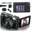 Vabena 4K 48MP Vlogging Camera | Flip Screen & Flash for YouTube & TikTok