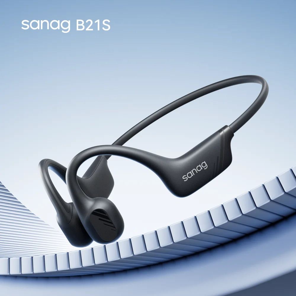 Sanag B21S True Bone Conduction Bluetooth Earphones | HiFi Wireless Headset