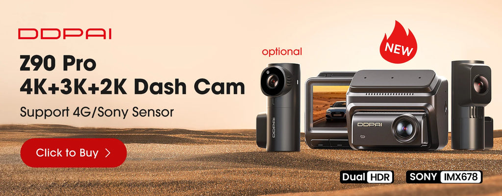 DDPAI Z50 Pro 4K Dash Cam with GPS, ADAS & Night Vision