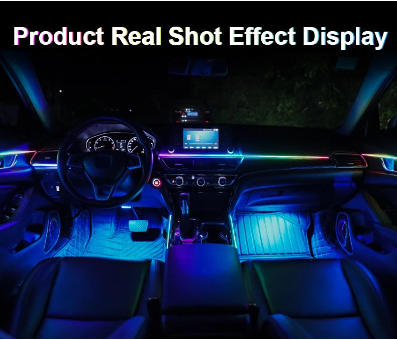 18-in-1 Dual Zone Symphony RGB Car Interior Ambient Light Kit