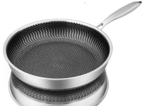 Tri-Ply 316 Stainless Steel Honeycomb Frying Pan & Wok - All Stoves
