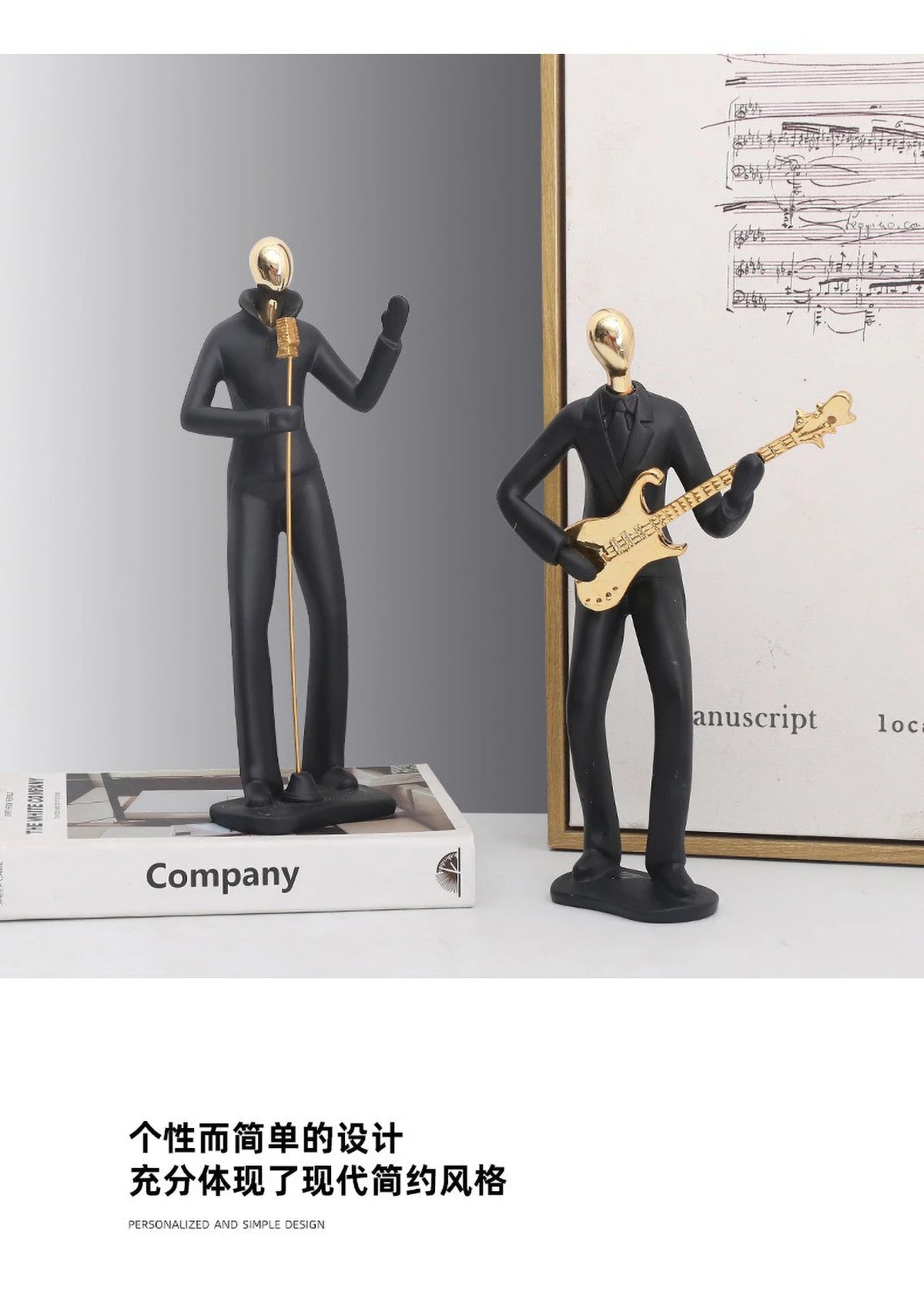 Scandinavian Abstract Dancer Sculpture - Modern Ballet Decor