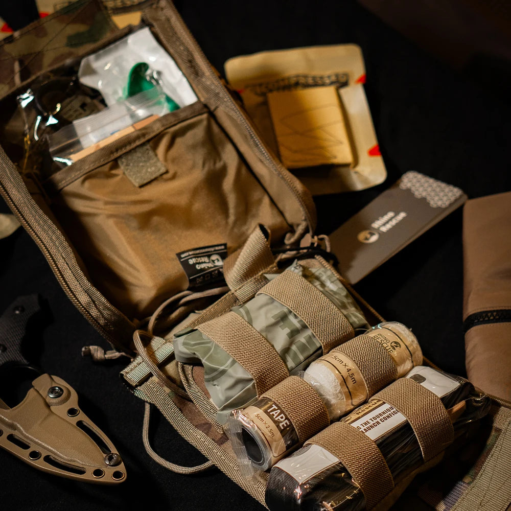 Rhino Rescue 002M IFAK Pouch with Molle - Outdoor Survival First Aid Kit