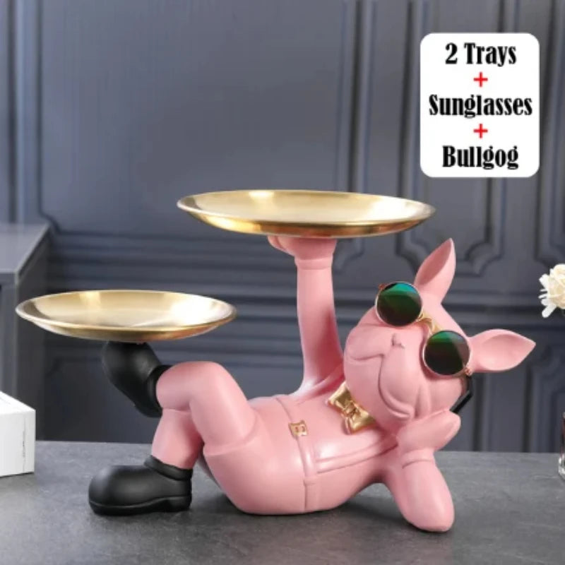 Elegant Bulldog Statue | Modern Home Decor | Statement Piece