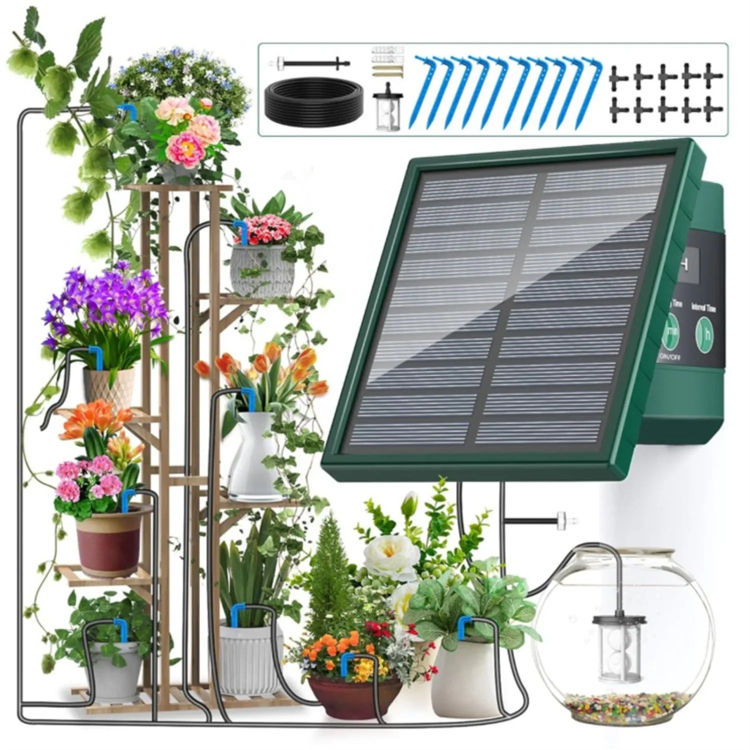 Solar Automatic Drip Irrigation System for Garden & Balcony