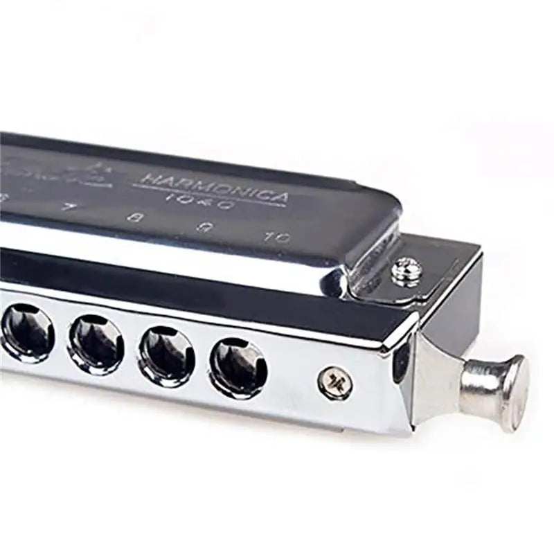 Professional Chromatic Harmonica C Key - 10 Holes, 40 Tones for All Ages