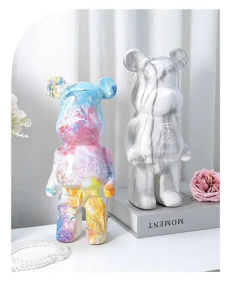 Nordic Bear Statue - Luxury Resin Figurine for Home Decor
