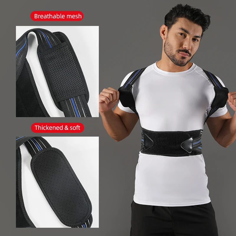 VBOSi Adjustable Back Support Posture Corrector | Ergonomic Lumbar Support