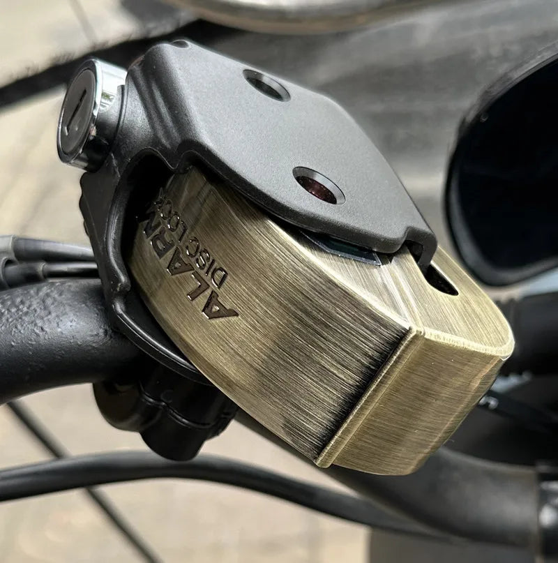 Falante Motorcycle Disc Brake Alarm Lock - Waterproof Anti-Theft Security for Bikes