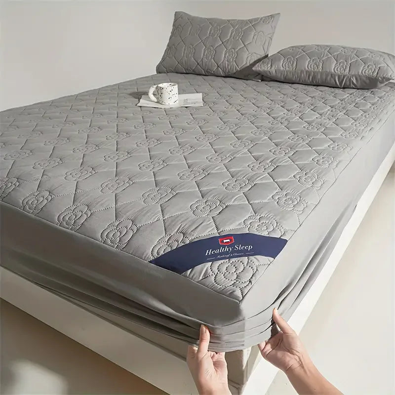 Waterproof Mattress Protector | Soft, Breathable Fitted Sheet for Single/Double Bed