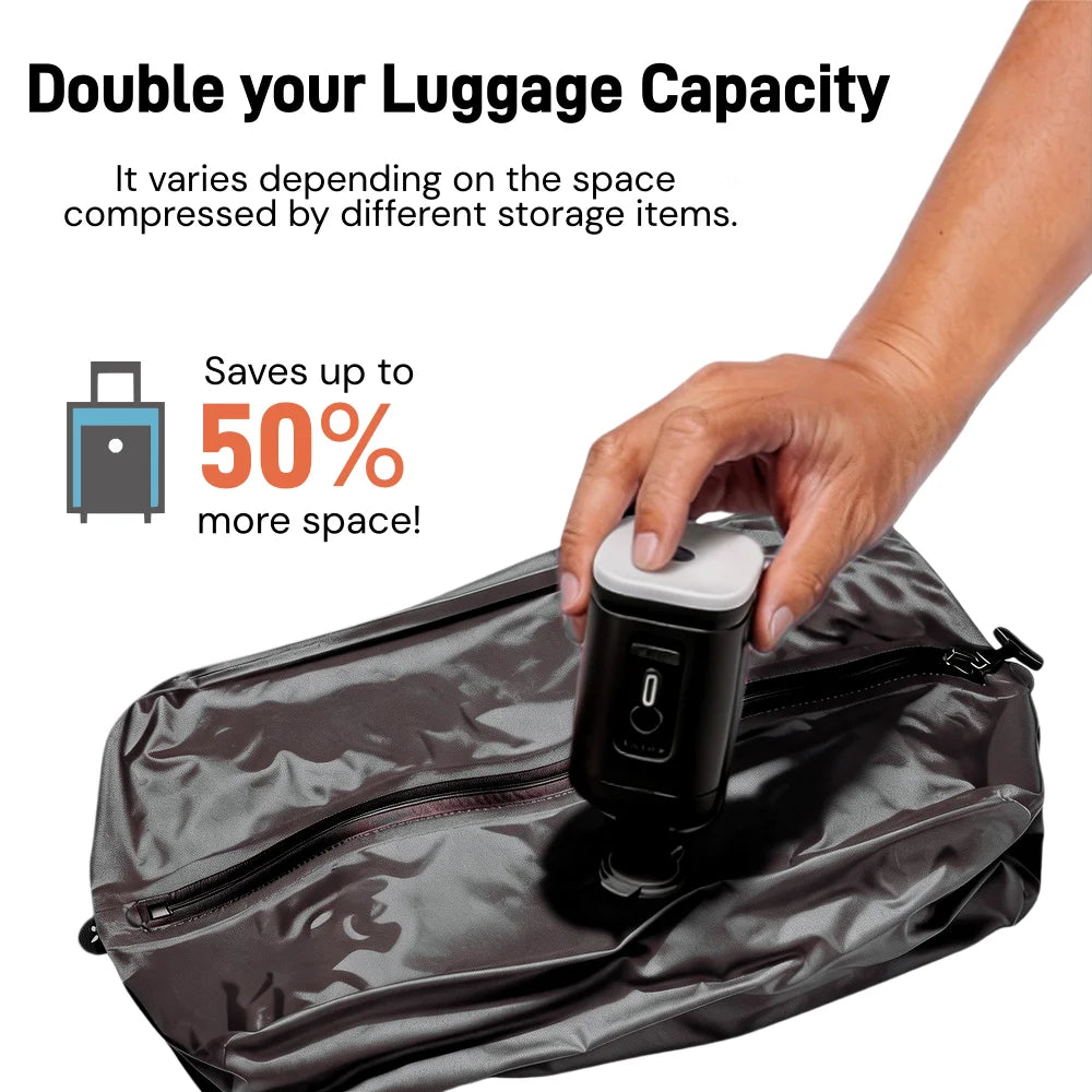 Vabena IP67 Waterproof Travel Vacuum Storage Bags - Compression Packing Cubes 17L/34L