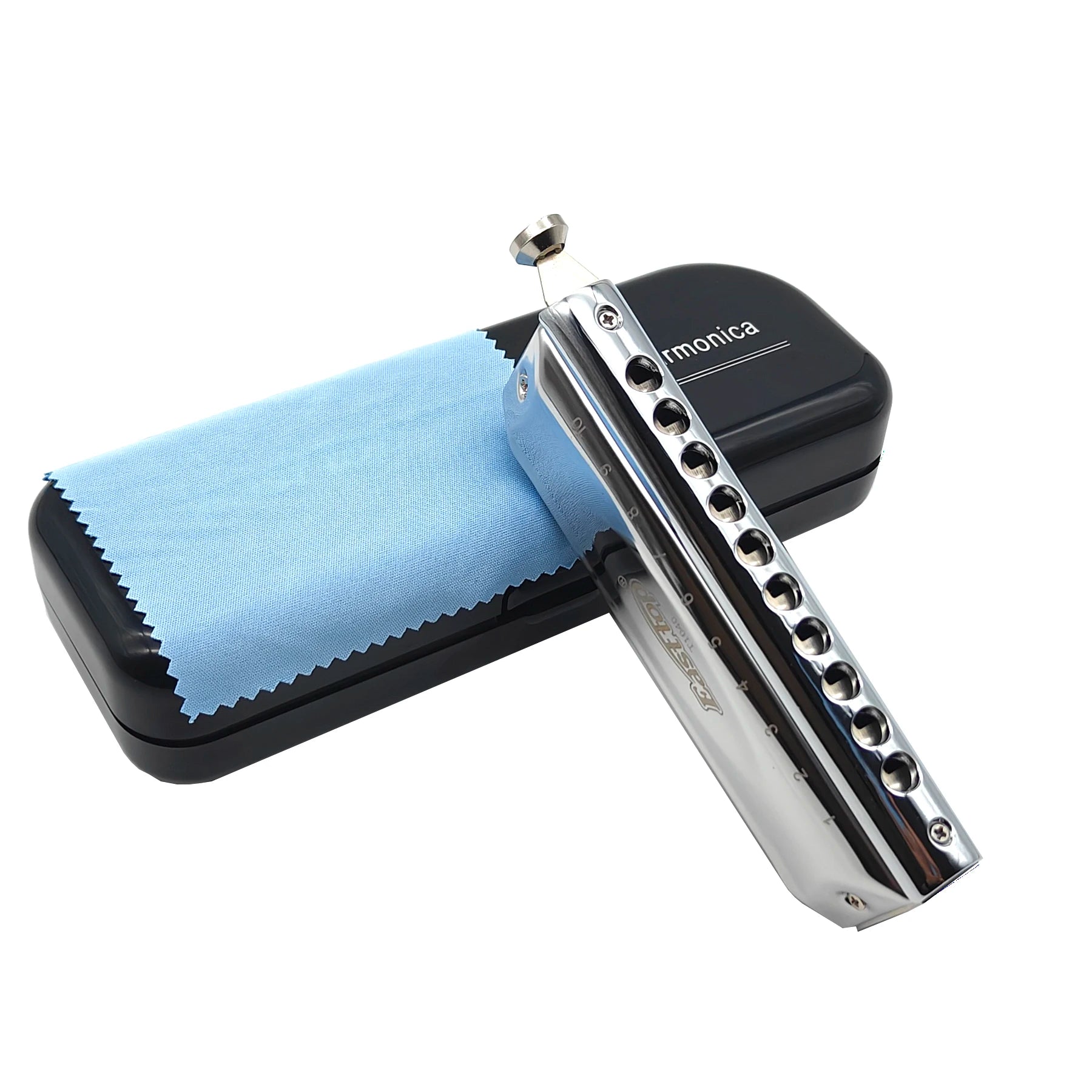 Professional Chromatic Harmonica C Key - 10 Holes, 40 Tones for All Ages