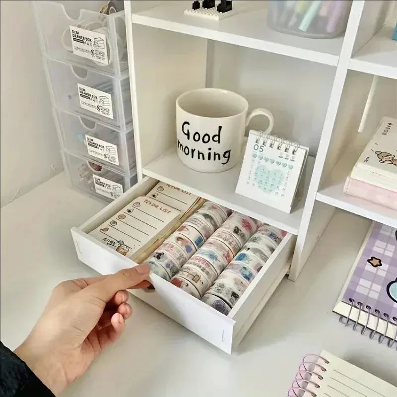 Double-Layer Desktop Organizer Rack - Stationery & Cosmetics Storage