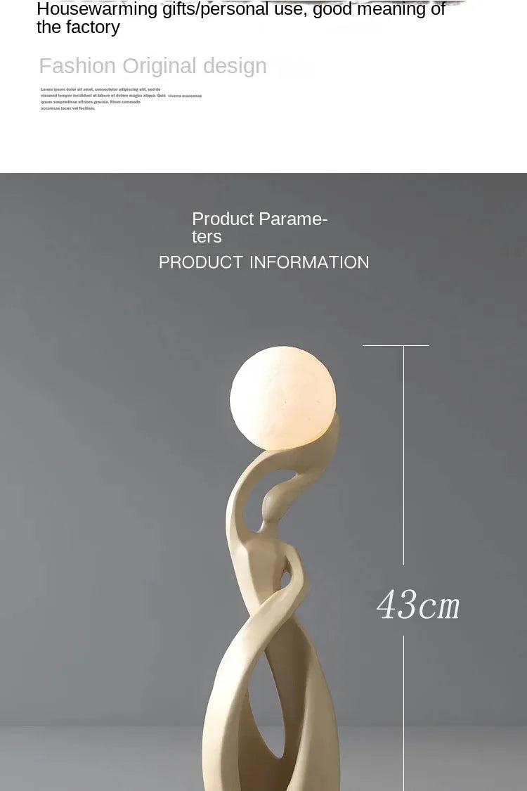 Nordic Abstract Luminous Floor Sculpture | Artistic Illumination