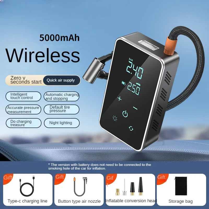 Portable Wireless 150psi Tire Inflator with Digital Display