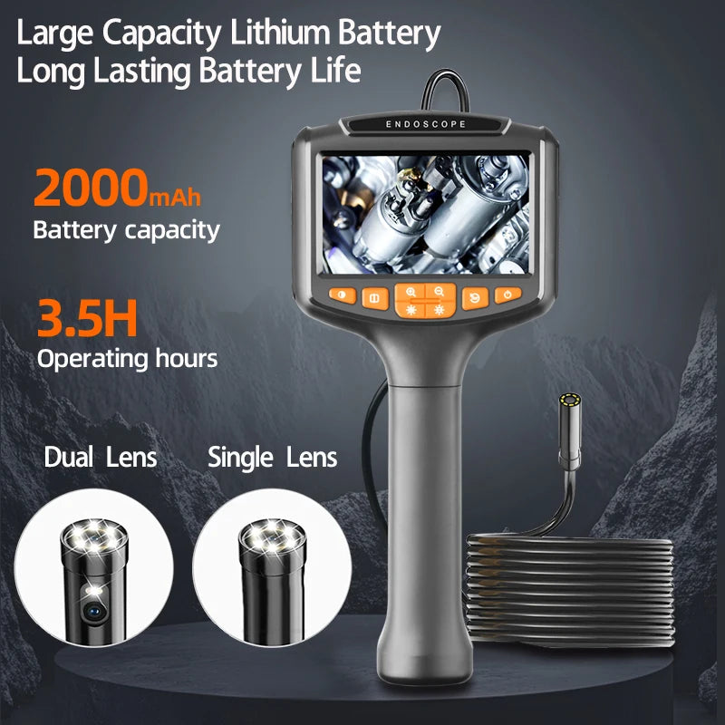 1080p Dual Lens Car Borescope - Automotive Inspection Endoscope Camera