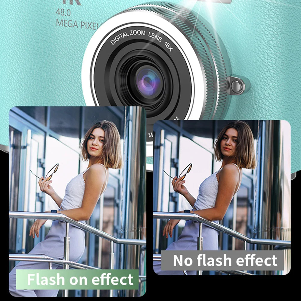4K 48MP Digital Camera | Flip Screen & Anti-Shake