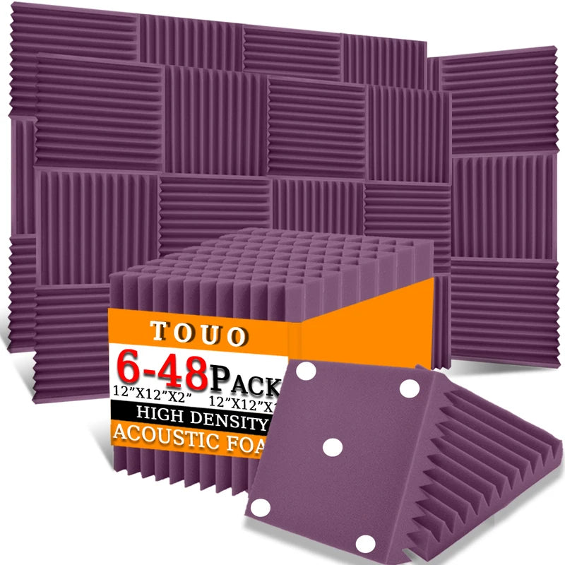 TOUO Sound Absorbing Foam Panels - Studio Acoustic Treatment & Soundproofing