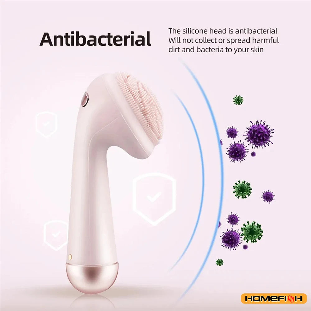 HOMEFISH Silicone Facial Cleansing Brush - Deep Clean & Exfoliate