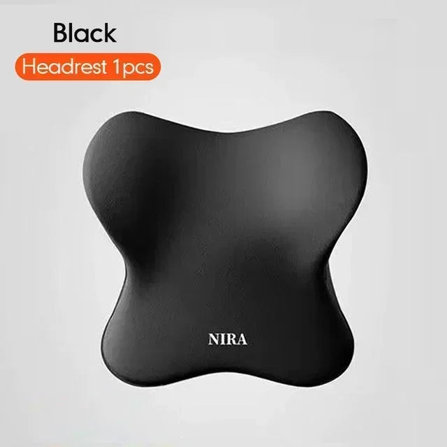 Amagi Memory Foam Car Comfort Set - Headrest, Lumbar, Back Support
